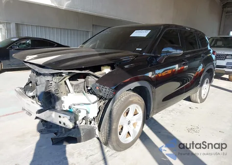 2020 Toyota Highlander L z USA, uszkodzony, nr VIN 5TDCZRAH7LS004849